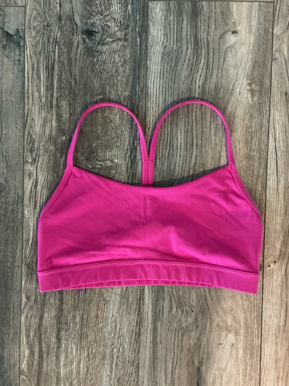 CRZ Yoga Pink Strappy Sports Bra Pilates